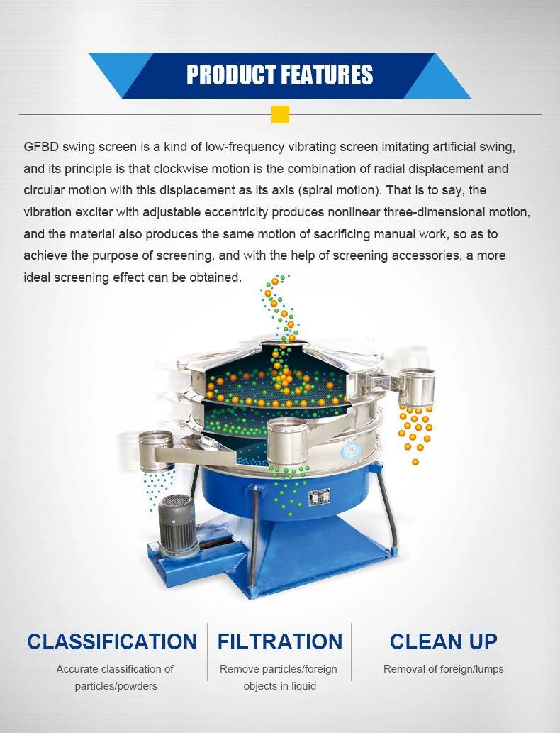 Gaofu Multi-Layer Automatic Soil Screener Electric Sieving Remove Impurities Tumbler Vibrating Sieve Price